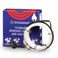 Греющий кабель с сальником ТЕПЛАЙНЕР КСП-10, 60 Вт, 6 м, в трубу с питьевой водой