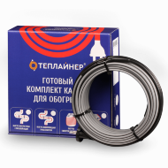 Греющий кабель снаружи трубы ТЕПЛАЙНЕР КСЕ-24, 456 Вт, 19 м, для канализации