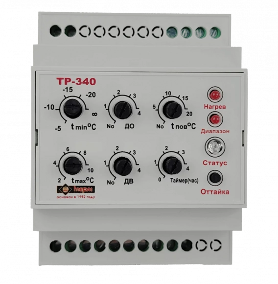 Терморегулятор ТР-340 (-20 ºС…20ºС, 16А, ST22, WS, TSP01)
