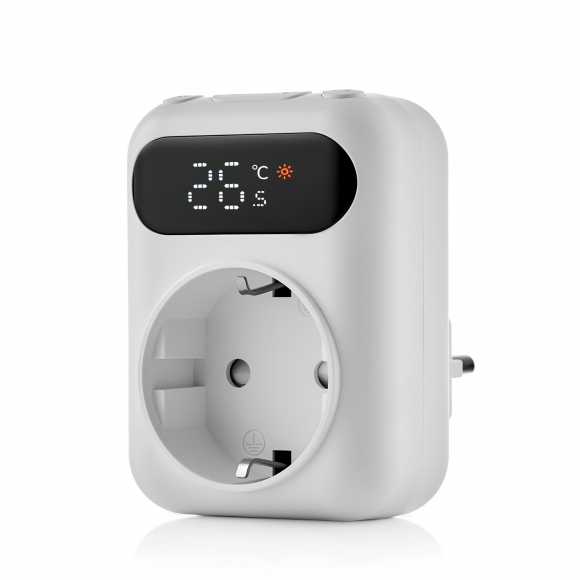 Терморегулятор в розетку Kvolta Dory с Wi-Fi и функцией таймера