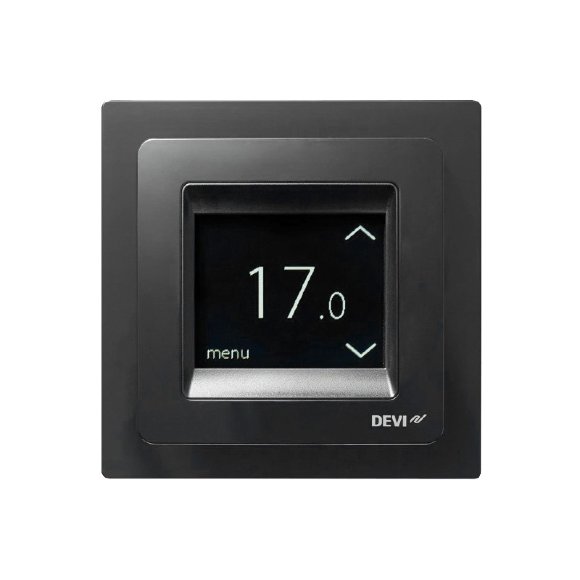 Терморегулятор DEVIreg Touch, черный, 16А Терморегулятор DEVIreg Touch, черный, 16А